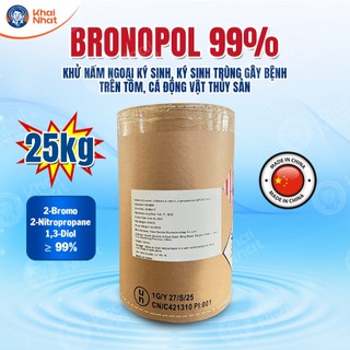 Bronopol 99%: Khử nấm ngoại ký sinh, ký sinh trùng gây bệnh trên tôm, cá, động vật thủy sản