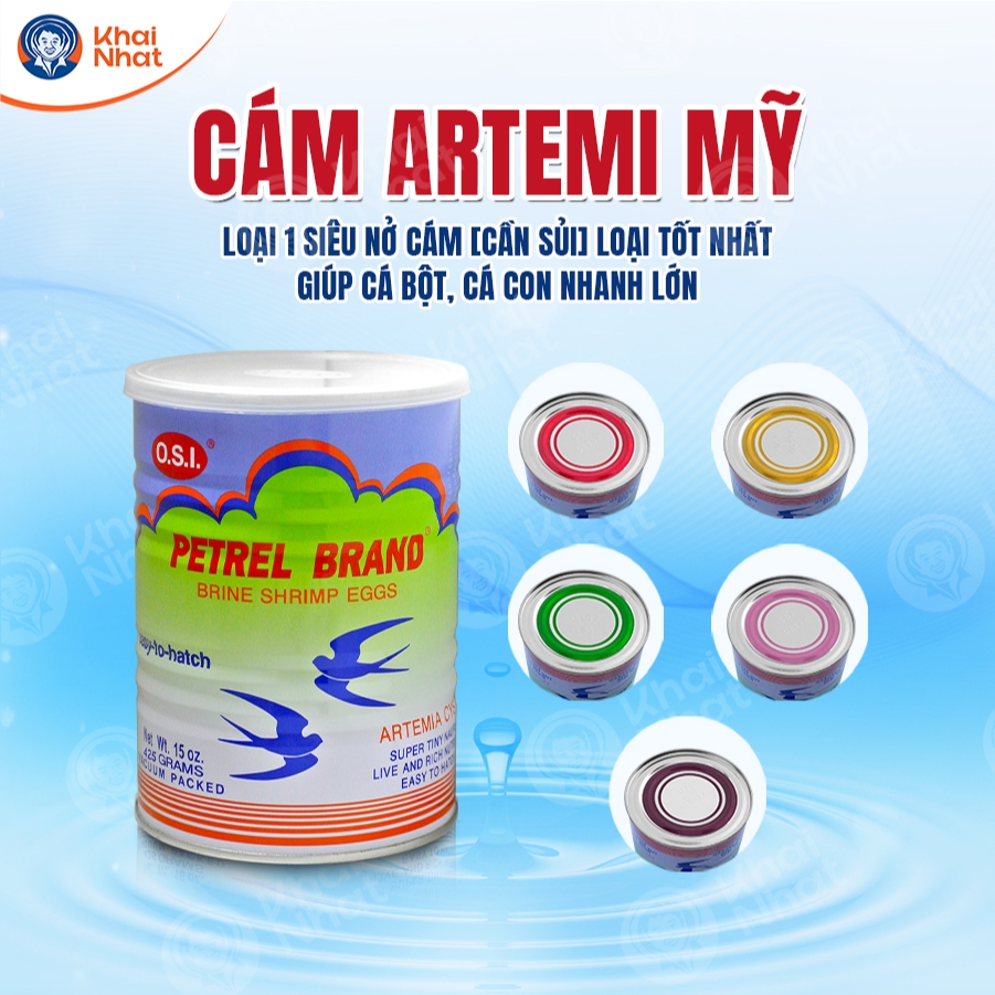 Cám Artemi Mỹ - Loại1 Siêu Nở (425g/lon) - Cám [CẦN SỦI] loại tốt nhất giúp Cá Bột, Cá Con nhanh Lớn