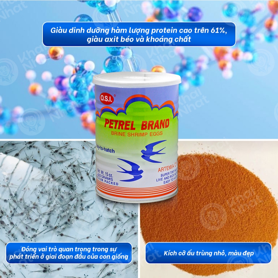 Cám Artemi Mỹ - Loại1 Siêu Nở (425g/lon) - Cám [CẦN SỦI] loại tốt nhất giúp Cá Bột, Cá Con nhanh Lớn