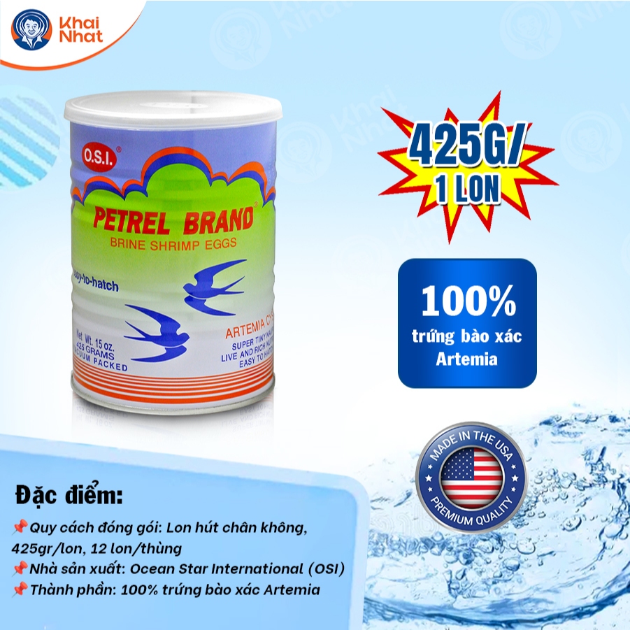Cám Artemi Mỹ - Loại1 Siêu Nở (425g/lon) - Cám [CẦN SỦI] loại tốt nhất giúp Cá Bột, Cá Con nhanh Lớn