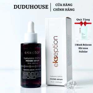 Tinh Chất Kẽm Ekseption Hyaluronic ZnPCA Serum Kiềm Dầu, Giảm Mụn 75ml Duduhouse