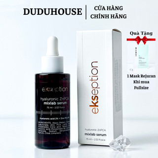 (Hàng Công Ty) Tinh Chất Kẽm Ekseption Hyaluronic ZnPCA Serum Kiềm Dầu, Giảm Mụn 75ml Duduhouse