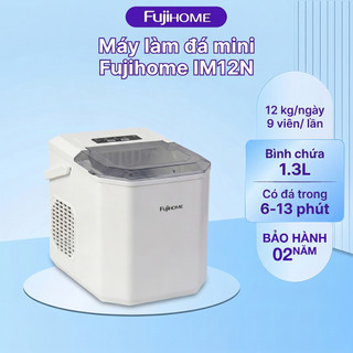 Máy làm đá mini Fujihome IM12N làm đá nhanh chỉ trong vài phút tiện lợi cho gia đình hiện đại