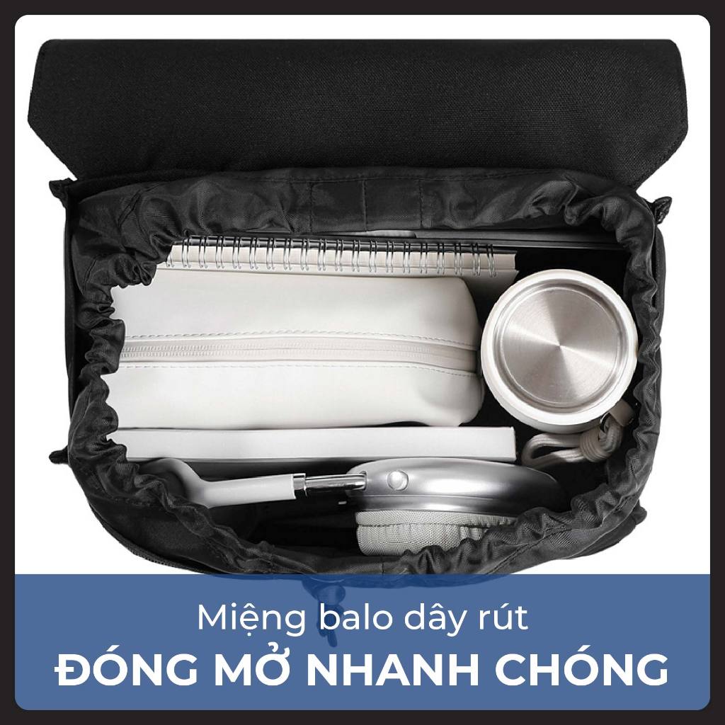 Balo Nam Nữ Unisex Larita HERITAGE MIDNIGHT 15.6" - Chống Sốc Riêng Biệt, Đựng Laptop 15.6 Inch, Chất Liệu Bền Bỉ | BigBuy360 - bigbuy360.vn