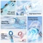 Jamay FF23 Quạt Cầm Tay Sò Lạnh,Màn Hình Kỹ Thuật Số Lạnh Sâu Nhanh,Thời lượng pin 30 giờ,Đèn LED,Sạc Type-C 199 Cấp Gió
