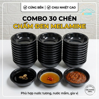 Bộ 30 Chén Đĩa Nước Chấm Nhựa Melamine, Chén Chấm Cho Quán Ăn Nhà Hàng – Giá Sỉ, Giao Nhanh