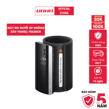 Máy đo huyết áp bắp tay cao cấp không dây Yuwell YE630CR [Nhập khẩu chính hãng - Bảo hành 5 năm]