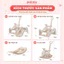 Ngựa Bập Bênh Kết Hợp Cầu Trượt Vui Nhộn Cho Bé, Xe Chòi Chân 4IN1 Đa Năng Có Lò Xo Nhún Trọng Tải Lớn - RH03