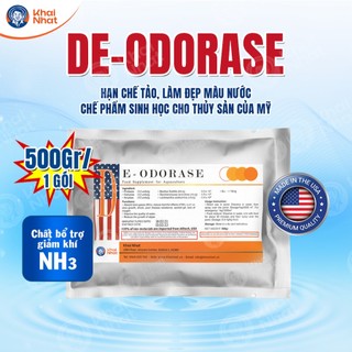 De-Odorase (500g/gói) chất bổ trợ giảm khí NH3, hạn chế tảo, làm đẹp màu nước trong nuôi trồng thủy sản