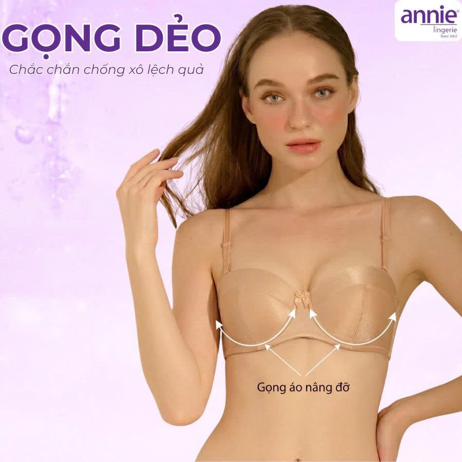 [Tăng 1 size] Áo Lót Nữ annie lingerie BRA8149 Có Gọng Nâng Đẩy Đệm Mỏng, Bra Áo Ngực Tạo Khe Quyến Rũ Chống Há Quả
