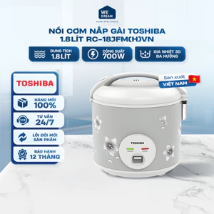 Nồi Cơm Nắp Gài Toshiba RC-18JFM(H)VN 1.8L - Hàng Chính Hãng
