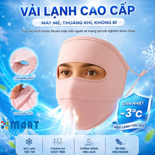 Khẩu trang chống nắng tia UV toàn mặt MINSU chất lụa băng mịn mát thoáng khí phù hợp cho cả nam và nữ.