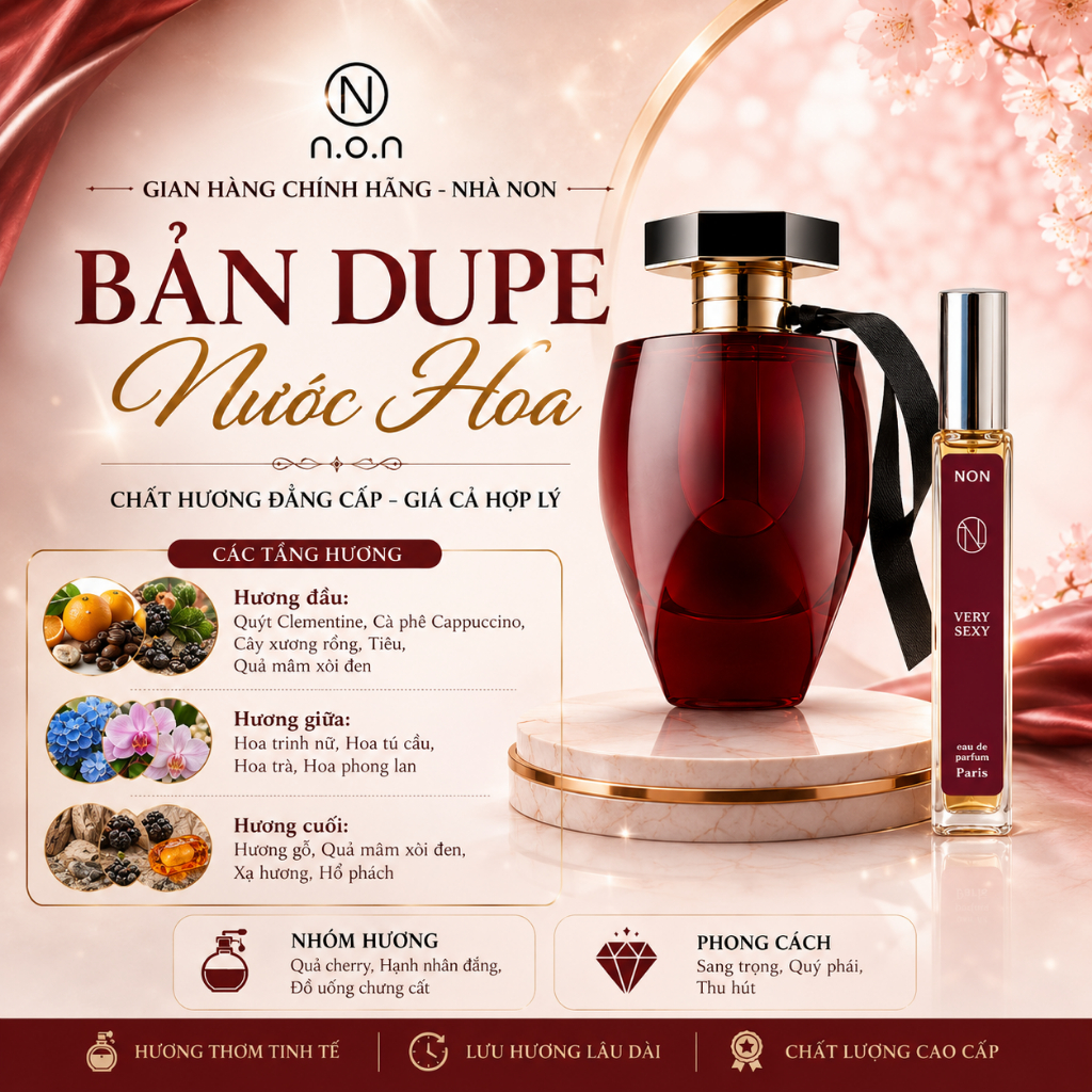 Nước Hoa Nữ - non Very Sexy - Phong Cách Sang Trọng, Qúy Phái, Thu Hút