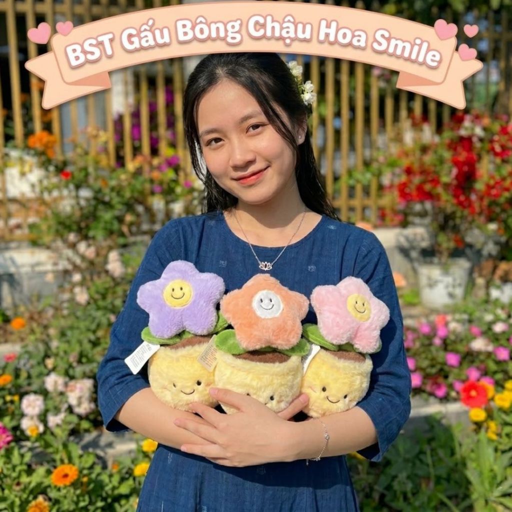 Gấu Bông Chậu Hoa Dễ Thương Trang Trí Phòng Ngủ, Bàn Làm Việc, Quà Tặng Ý Nghĩa Cho Bạn Gái/Trai, Cho Bé