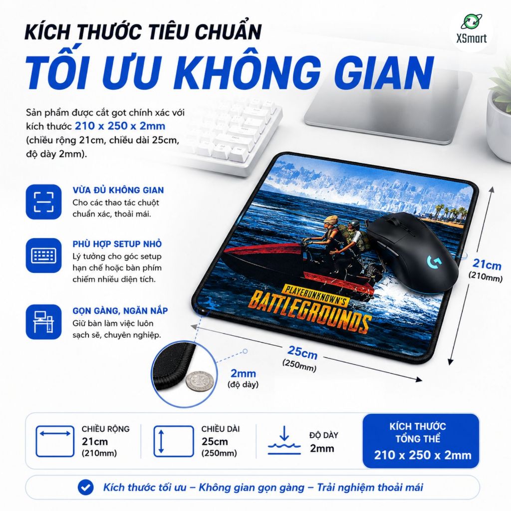 Lót chuột May Viền 25x20cm Siêu Đẹp - Giao Ngẫu Nhiên | BigBuy360 - bigbuy360.vn