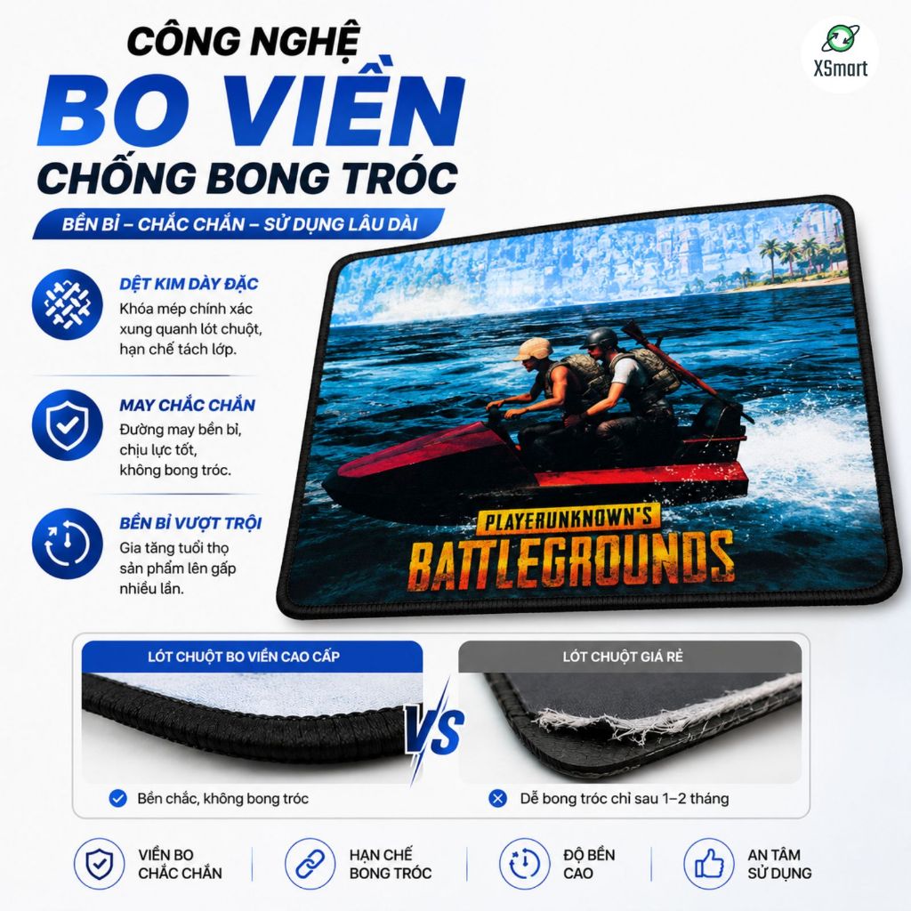 Lót chuột May Viền 25x20cm Siêu Đẹp - Giao Ngẫu Nhiên | BigBuy360 - bigbuy360.vn