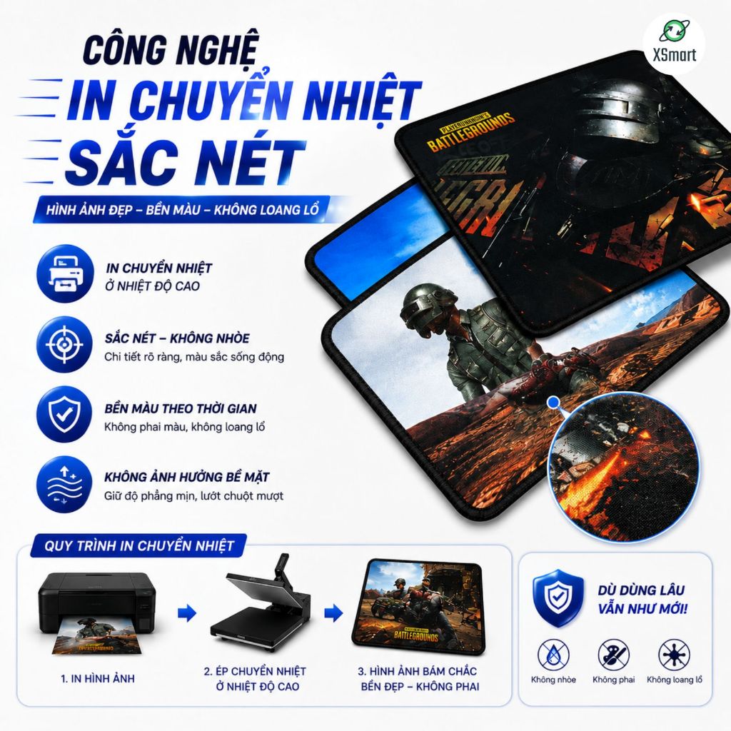Lót chuột May Viền 25x20cm Siêu Đẹp - Giao Ngẫu Nhiên | BigBuy360 - bigbuy360.vn