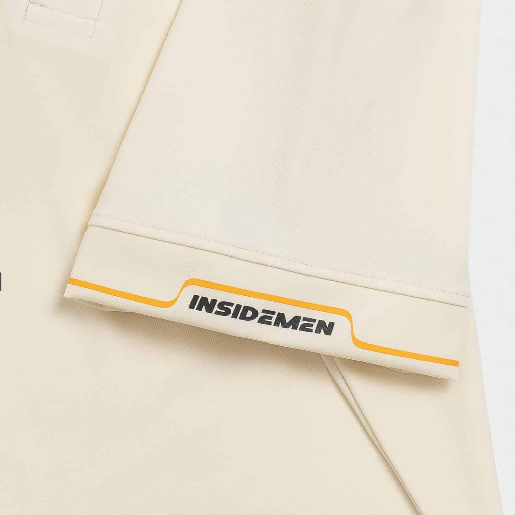 Áo Polo Nam INSIDEMEN Họa Tiết Kẻ Nam Tính Cao Cấp Ngắn Tay Giặt Vải Mái Cực Sang Trọng IPS078MAH0
