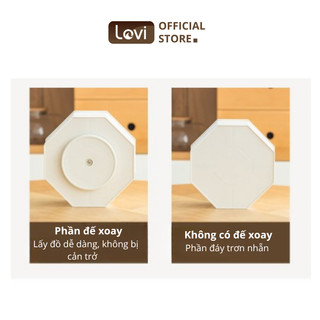 Hộp Đựng Bút 5 Ngăn LoviOffice 2659 Tích Hợp Đế Xoay Thông Minh - Khay Cắm Văn Phòng Phẩm Tiết Kiệm Diện Tích