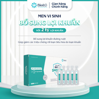 Combo 2 Hộp Men Vi Sinh BioLG Smooth Cho Trẻ Từ 6 Tháng Tuổi Bổ Sung Lợi Khuẩn Hỗ Trợ Tiêu Hóa 20Ống
