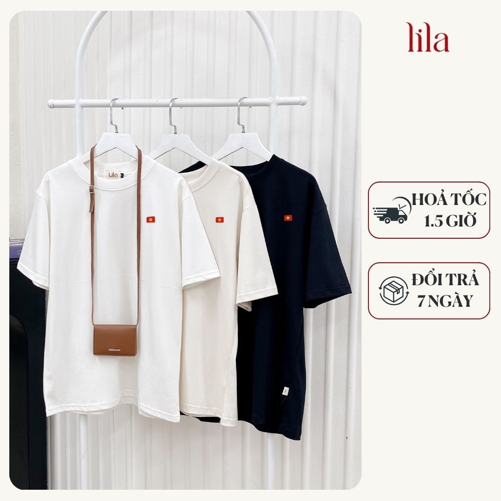 Áo thun nam nữ mẫu Độc lập Tự do Hạnh phúc, áo phông chất cotton mềm mịn thêu tên/cờ theo yêu cầu
