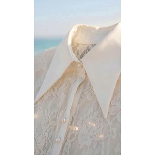 [SALE 14-16/7] Áo Sơ Mi Nữ Dài Tay SOLIIN Sơ Mi Ren Phối Cổ Lụa Phong Cách Công Sở Thanh Lịch | LINCY