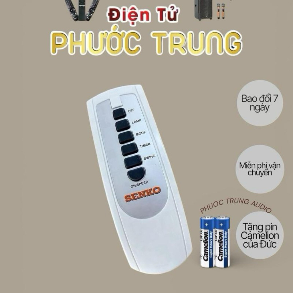 REMOTE ĐIỀU KHIỂN QUẠT SENKO