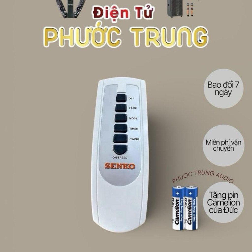 REMOTE ĐIỀU KHIỂN QUẠT SENKO