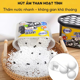 Hộp Hút Ẩm Than Hoạt Tính Khử Mùi,Chống Ẩm Mốc Hiệu Quả,Dùng Cho Tủ Quần Áo,Tủ Giày,Phòng Ngủ,