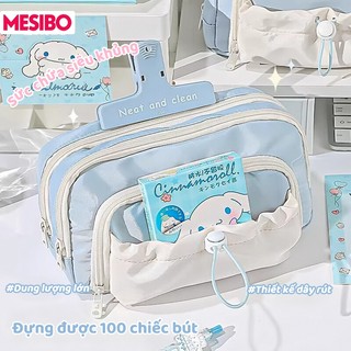 Túi Đựng Bút Dễ Thương Nhiều Ngăn Dành Cho Bé Gái Cute Đồ Dùng Học Tập Dung Tích Lớn Màu Pastel Xinh