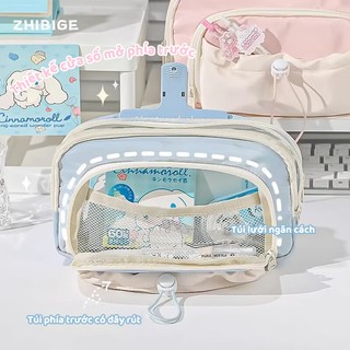 Túi Đựng Bút Dễ Thương Nhiều Ngăn Dành Cho Bé Gái Cute Đồ Dùng Học Tập Dung Tích Lớn Màu Pastel Xinh