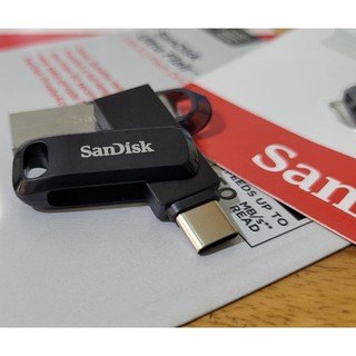 USB OTG Sandisk SDDDC3 TypeC Drive Go 3.1 512GB 400MB/s - vỏ nhựa chống nhiễm điện (Đen)