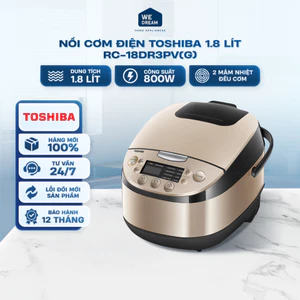 Nồi Cơm Điện Tử Toshiba RC-18DR3PV(G) 1.8L - Hàng Chính Hãng