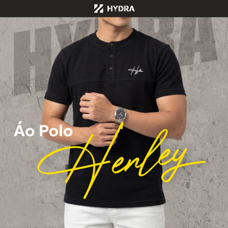 Áo Polo Henley Nam Hydra Vải Cá Sấu