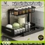 Tận dụng khoảng trống dưới bồn rửa – Giá kéo 2 lớp thép carbon – Đựng nồi, chai, xoong chảo gọn gàng