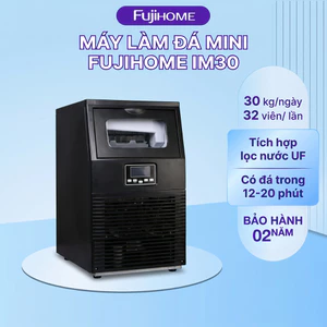 Máy Làm Đá Viên Fujihome IM30 Công Suất 30Kg/Ngày - Máy Làm Đá Tự Động Cho Quán Cafe, Nhà Hàng