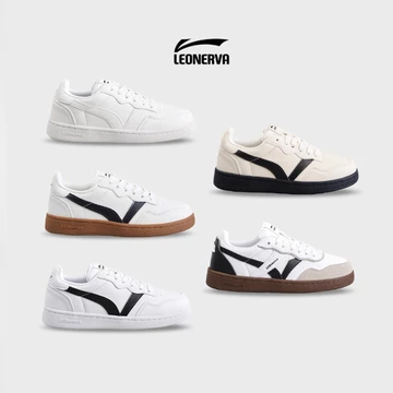 Giày Thể Thao Sneaker Nam Nữ LEONERVA 808 bản Da Microfiber - Bản Nâng Cấp - 7 Màu Bestseller - Đi Đúng Size