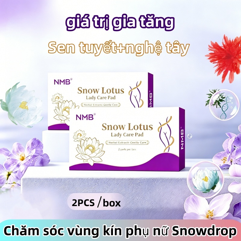 Miếng dán chăm sóc riêng Snow Lotus, miếng dán thảo dược, gói 2 miếng dán Snow Lotus, miếng nghệ tây