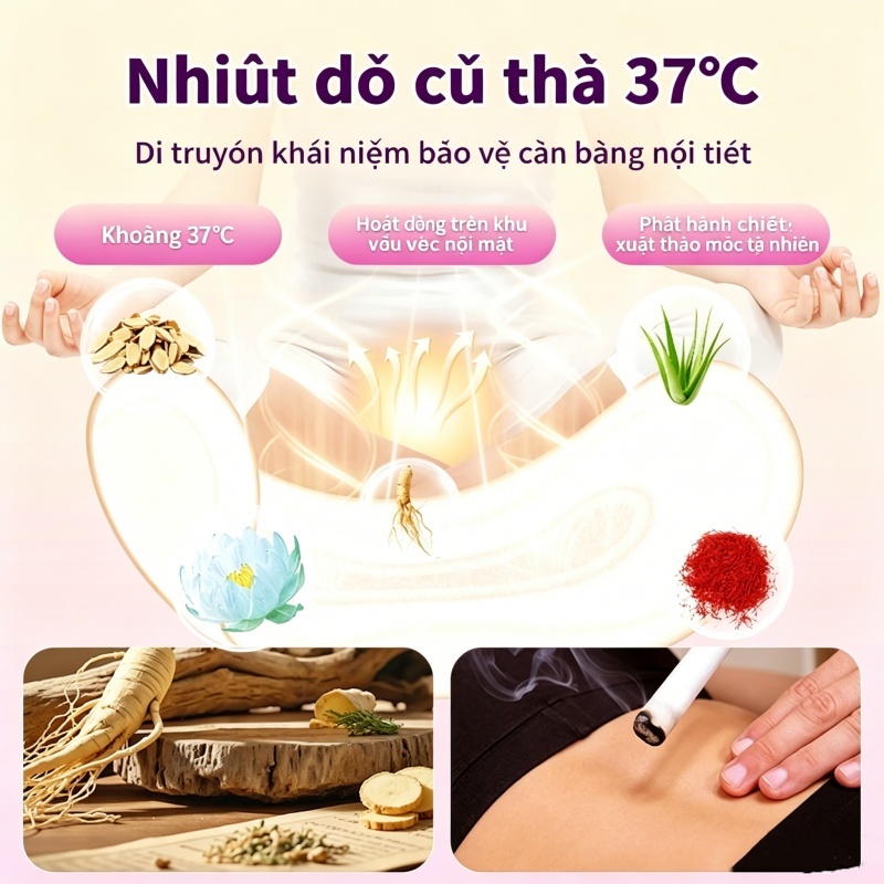 Miếng dán chăm sóc riêng Snow Lotus, miếng dán thảo dược, gói 2 miếng dán Snow Lotus, miếng nghệ tây