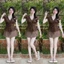 Set bộ nữ đi chơi áo kiểu corset bèo phối chân váy ngắn xếp ly sọc tăm vải thô mềm phong cách Hàn Quốc HCOM27450