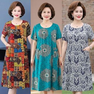 ( SIZE 50-70KG )VÁY LANH DÁNG CHỮ A ,THANH LỊCH, THOÁNG MÁT, DỄ MẶC MỖI NGÀY
