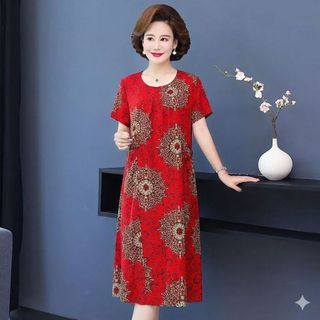 ( SIZE 50-70KG )VÁY LANH DÁNG CHỮ A ,THANH LỊCH, THOÁNG MÁT, DỄ MẶC MỖI NGÀY