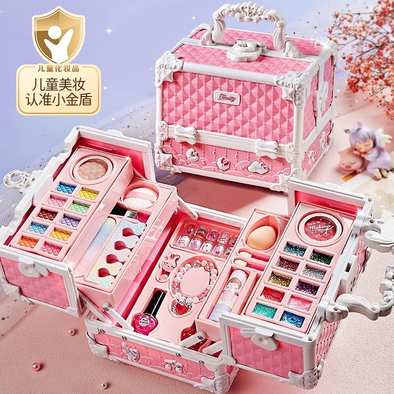 Bộ Đồ Chơi Trang Điểm Mỹ Phẩm Trẻ Em Túi Xách Trang Điểm Bộ Mỹ Phẩm Đồ Chơi Bé Gái Son Phấn- Đồ Chơi Cho Bé PUKAPI