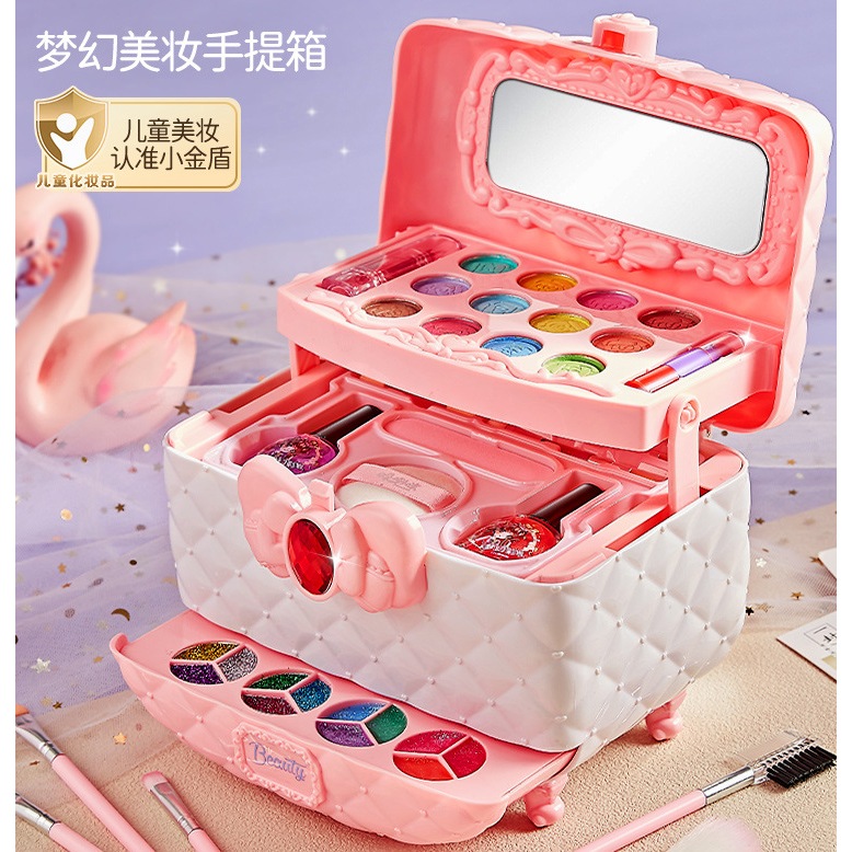 Bộ Đồ Chơi Trang Điểm Mỹ Phẩm Trẻ Em Túi Xách Trang Điểm Bộ Mỹ Phẩm Đồ Chơi Bé Gái Son Phấn- Đồ Chơi Cho Bé PUKAPI