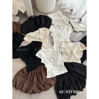 PHẠM THÙY SHOP: SET ÁO BUỘC DÂY MIX QUẦN BÍ ẢNH THẬT