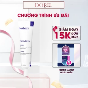IVATHERM KEM DƯỠNG TÁI TẠO VÀ NGĂN NGỪA SẸO CICADERM CREAM 40ml Tặng mặt nạ ngẫu nhiên