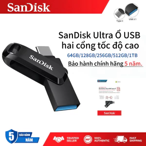 San Disk Ultra Ổ USB hai cổng tốc độ cao 64GB/128GB/256GB/512GB/1TB Bảo hành chính hãng 5 năm.