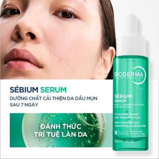 [QUÀ TẶNG KHÔNG BÁN] Tinh chất sáng mịn, mờ thâm Bioderma Sébium Serum cải thiện toàn diện da dầu mụn - 4ml