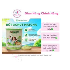 { Chính hãng } Bột GONUTS MATCHA dinh dưỡng healthy thay thế bữa sáng, bữa phụ, hỗ trợ tiêu hoá 400g-800g