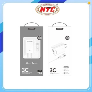 Bộ sạc Sendem B05 cổng TypeC, cáp dài 1M, max 2.1A (Trắng)
